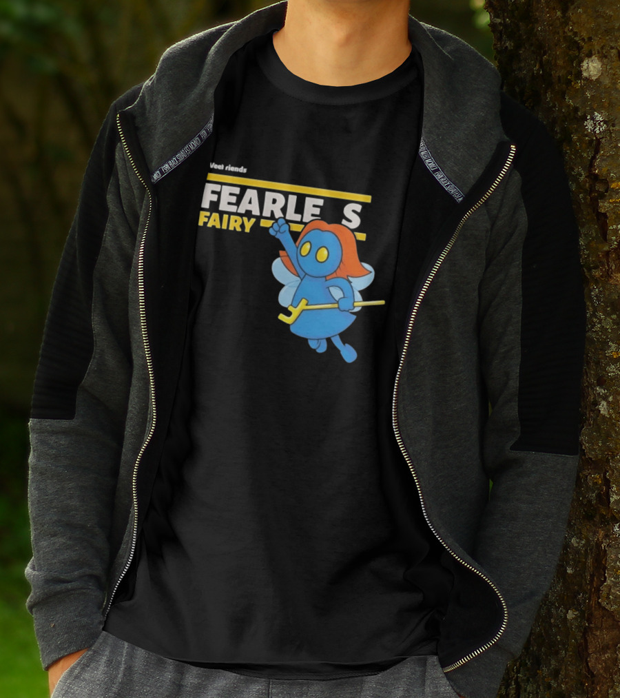 VeeFriends Fearless Fairy Bold Blue Character With Orange Hair T-Shirt