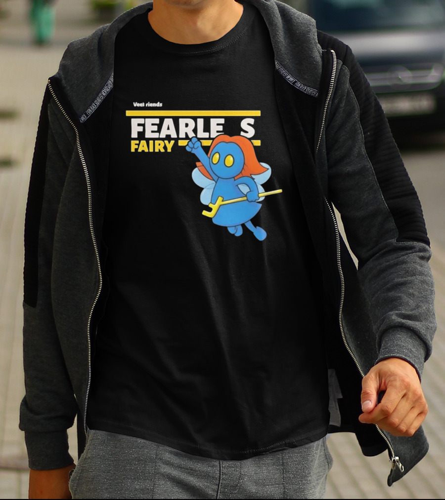 VeeFriends Fearless Fairy Bold Blue Character With Orange Hair T-Shirt