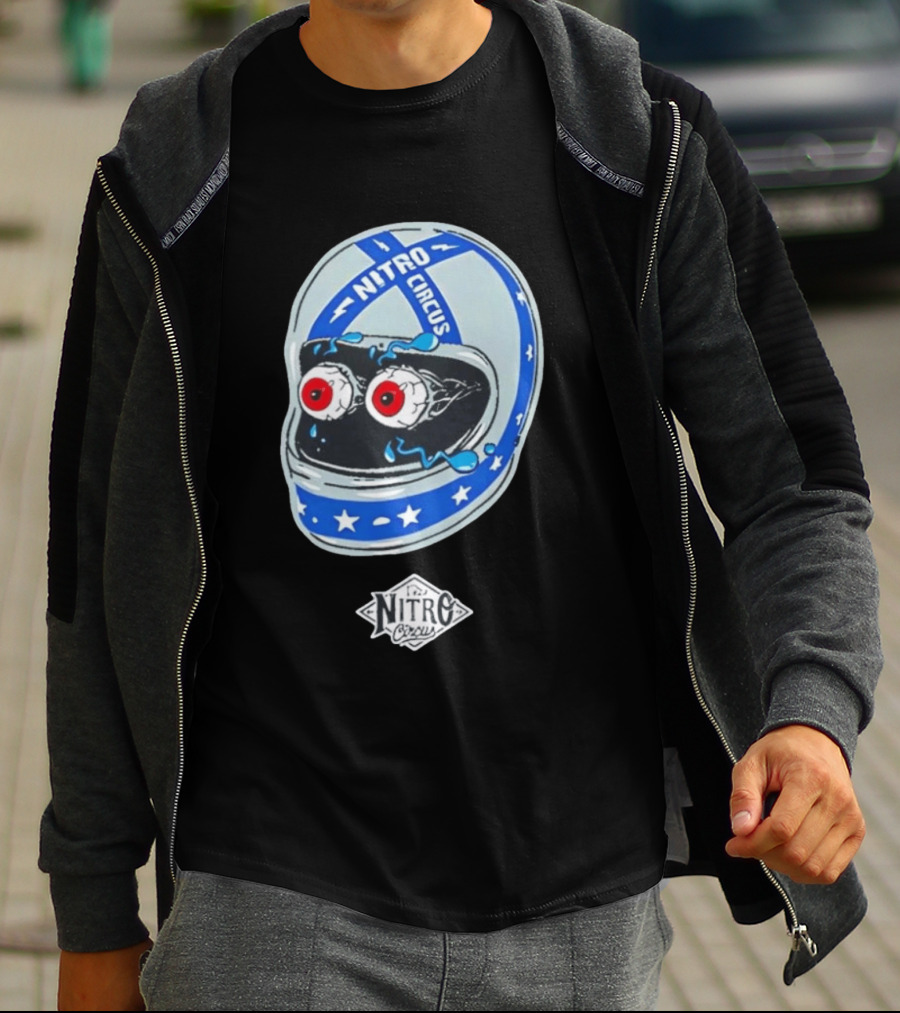Nitro Circus Helmet Staring Eyeballs T-Shirt