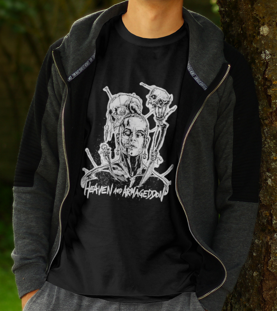 Heaven And Armageddon Skull Trio T-Shirt