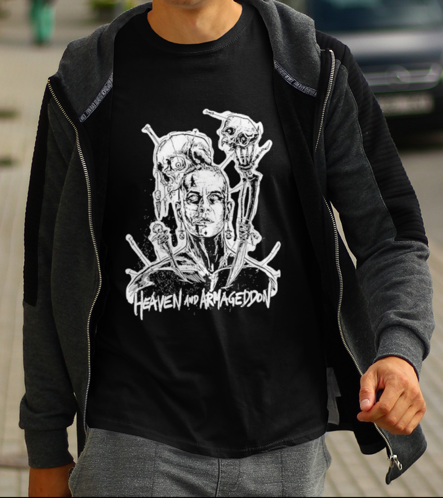 Heaven And Armageddon Skull Trio T-Shirt