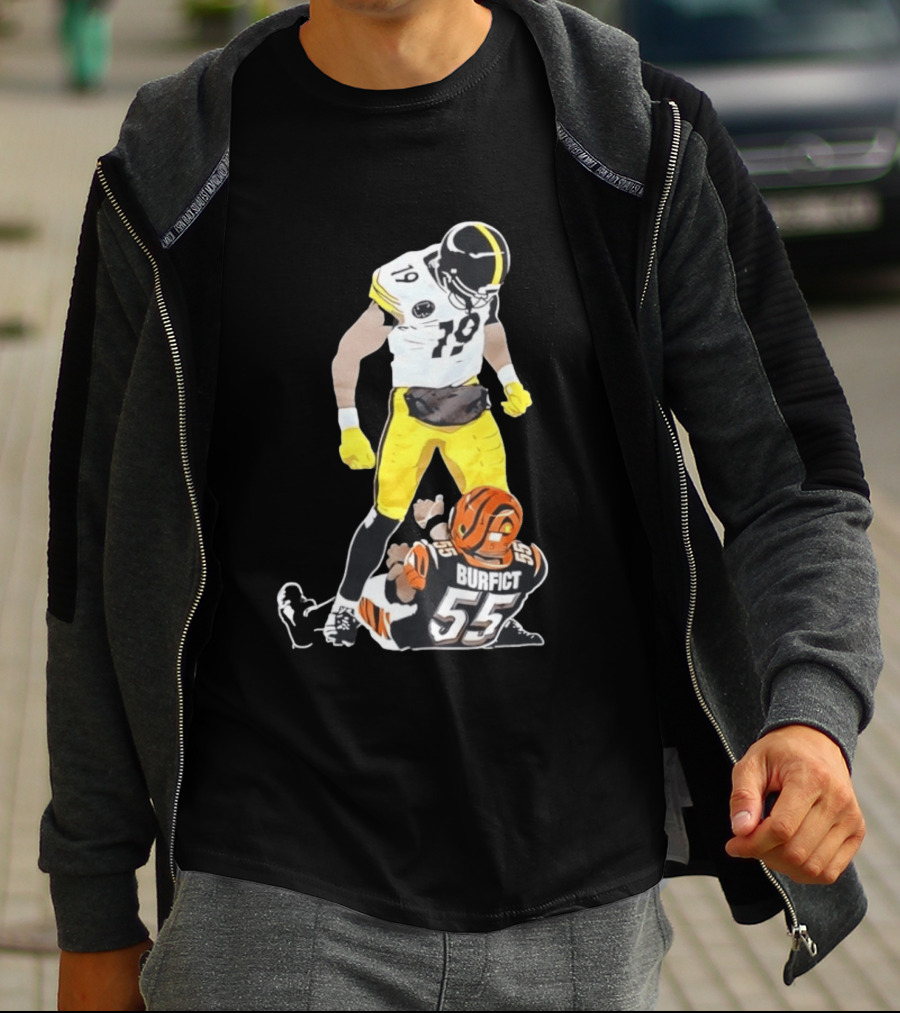 Pittsburgh Steelers JuJu Smith Schuster Over Vontaze Burfict NFL Highlight T-Shirt