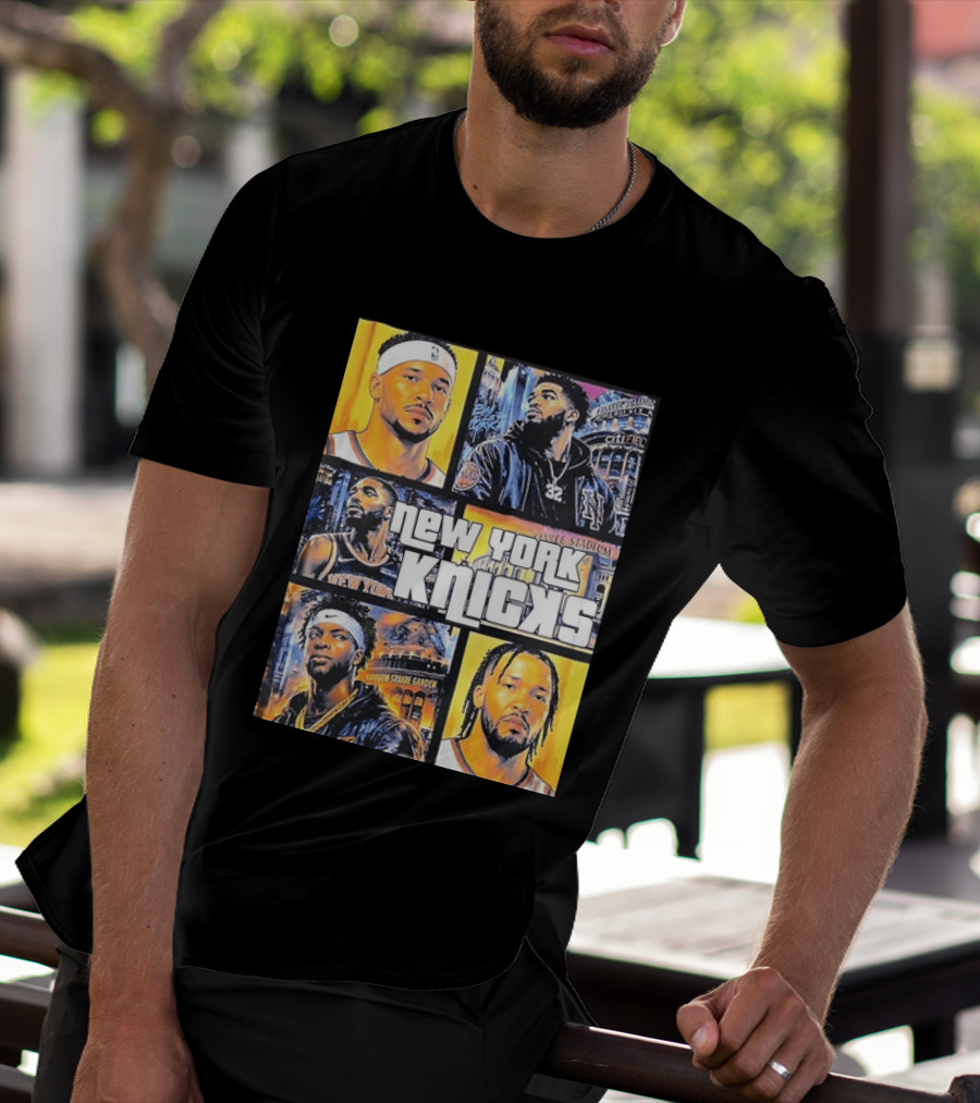 Josh Hart Karl Anthony Towns Mikal Bridges Julius Randle Jalen Brunson New York Knicks Yankee Stadium Madison Square Garden T-Shirt