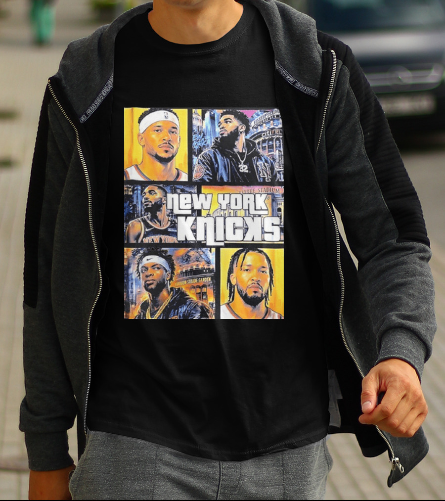 Josh Hart Karl Anthony Towns Mikal Bridges Julius Randle Jalen Brunson New York Knicks Yankee Stadium Madison Square Garden T-Shirt