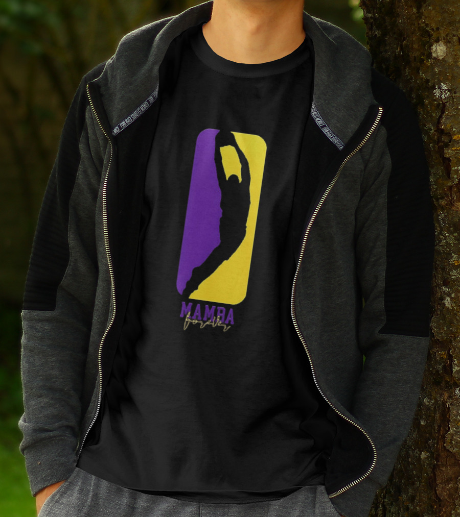 Kobe Bryant Los Angeles Lakers Mamba Forever Purple Gold T-Shirt