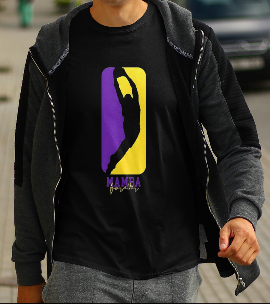 Kobe Bryant Los Angeles Lakers Mamba Forever Purple Gold T-Shirt