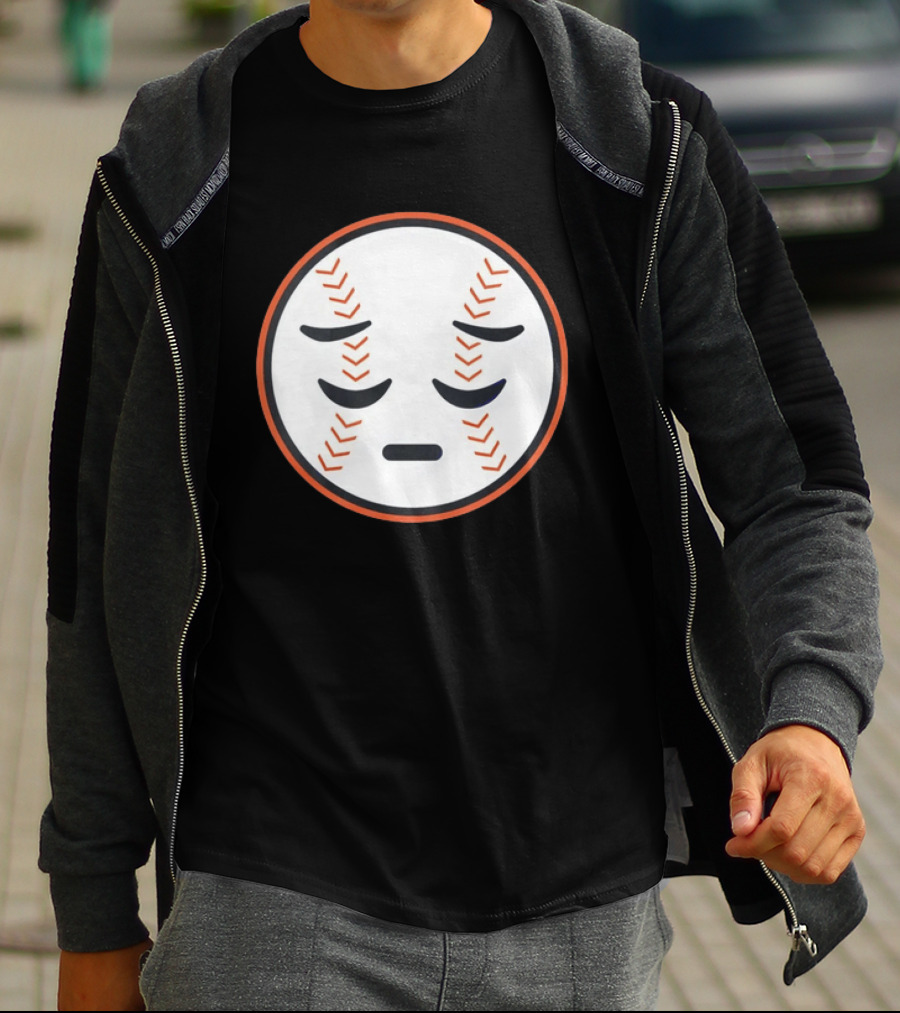 Sad Face New York Mets Baseball Expression T-Shirt
