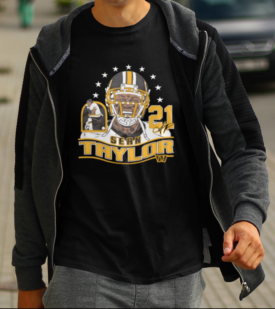 Sean Taylor 21 Washington Commanders Football Legacy Stars T-Shirt