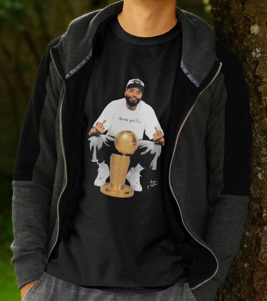 Mikal Bridges Larry O'Brien 2026 Them Picks T-Shirt