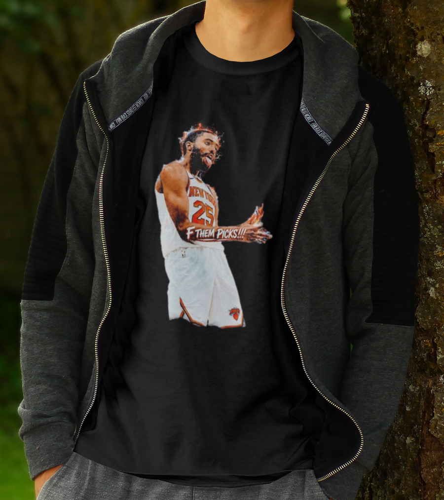 Mikal Bridges New York Knicks 25 F Them Picks T-Shirt