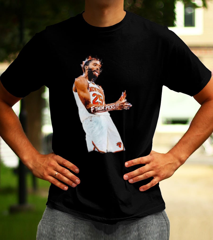 Mikal Bridges New York Knicks 25 F Them Picks T-Shirt