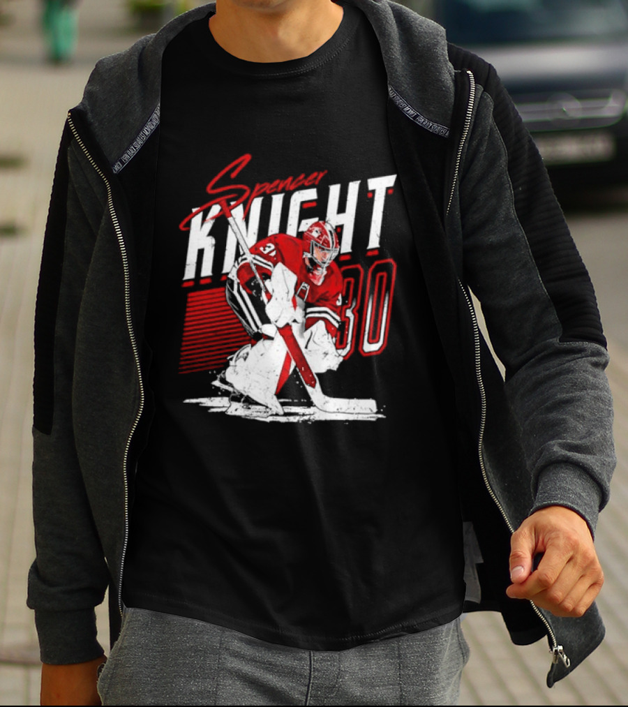 Florida Panthers Spencer Knight Number 30 NHL Stripes T-Shirt