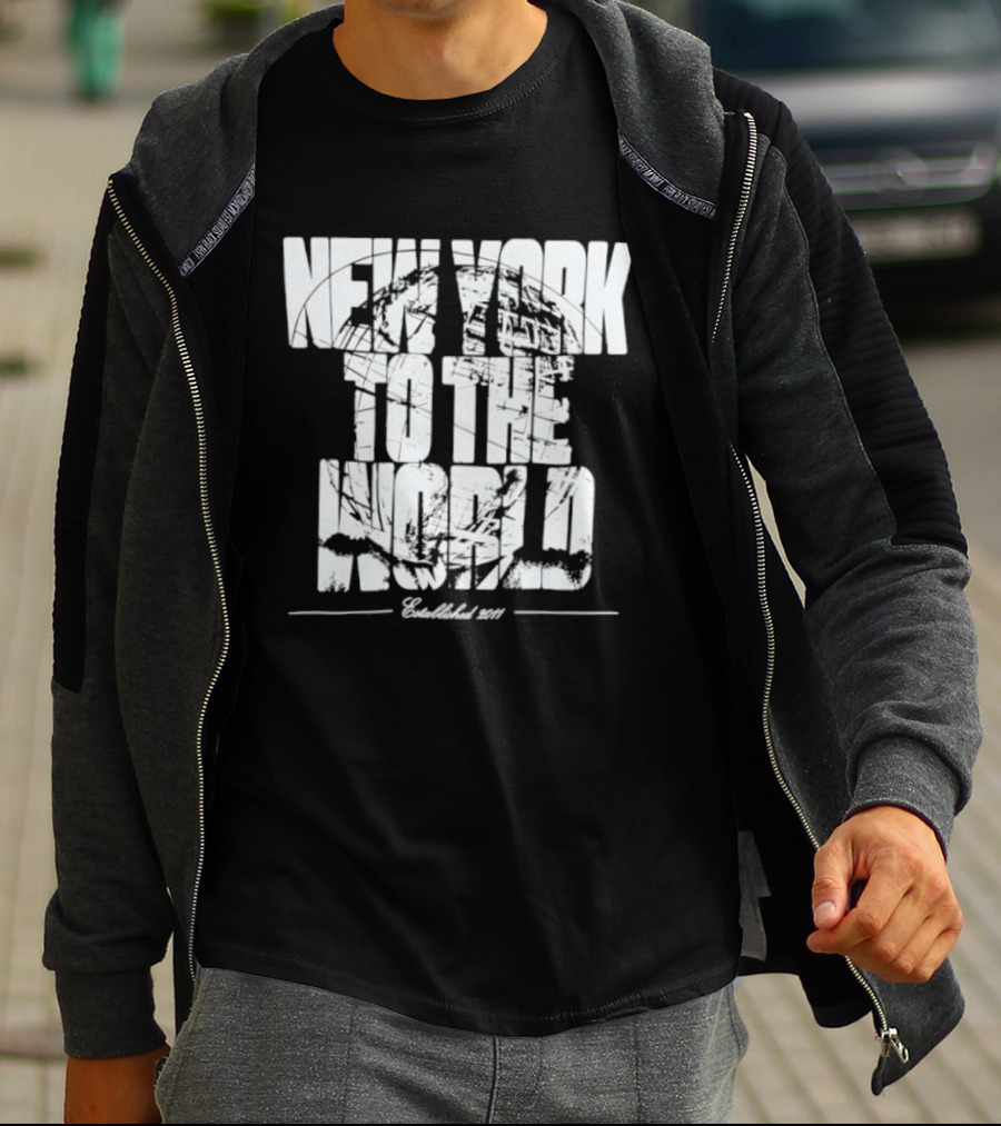 New York To The World Established 2011 Retro Style Vintage Look T-Shirt