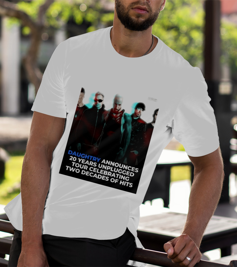 Daughtry Announces 20 Years Unplugged Tour Celebrating Two Decades Of Hits Music Mayhem T-Shirt