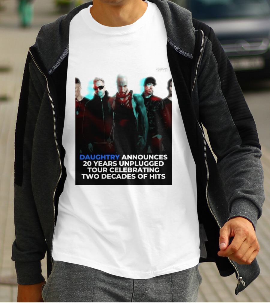Daughtry Announces 20 Years Unplugged Tour Celebrating Two Decades Of Hits Music Mayhem T-Shirt