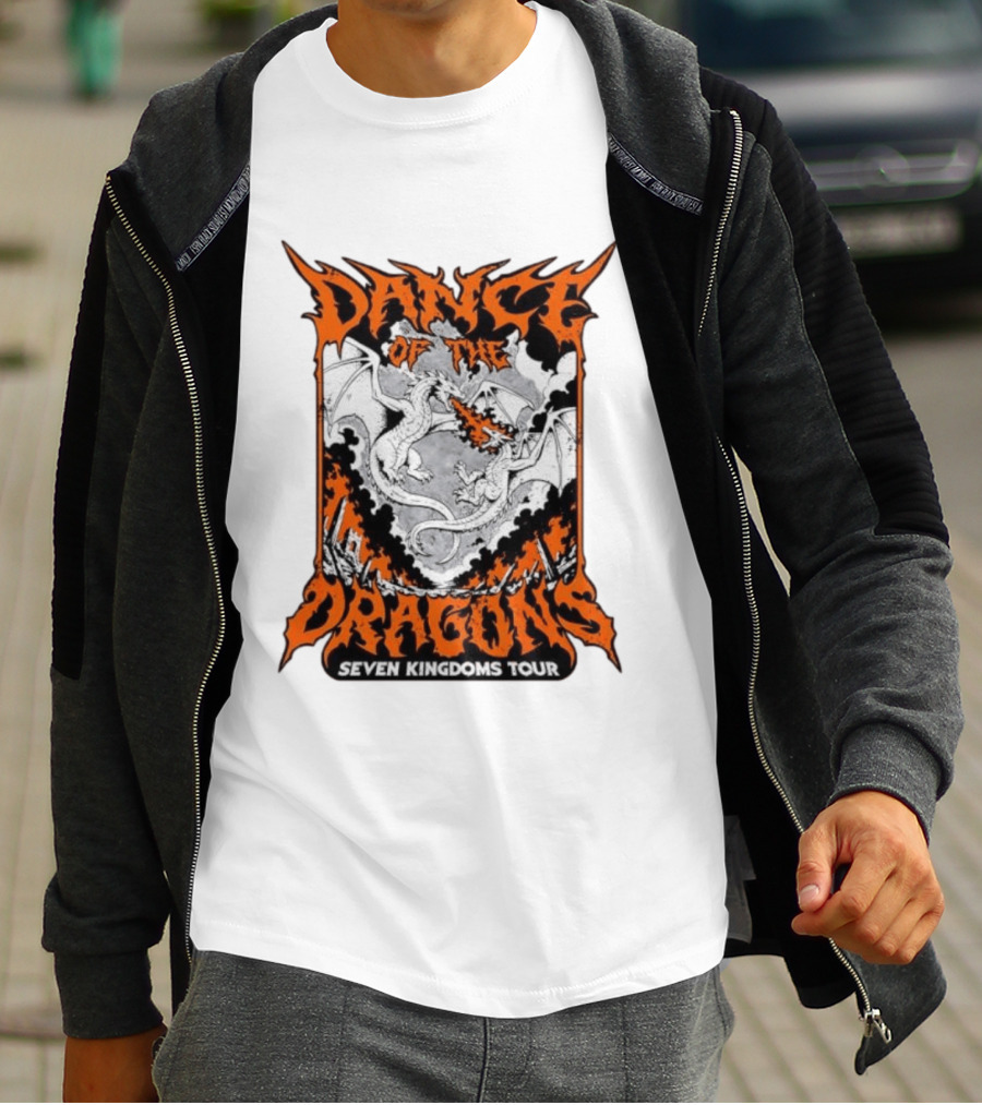 Dance Of The Dragons Seven Kingdoms Tour House Targaryen Fire Breathing T-Shirt