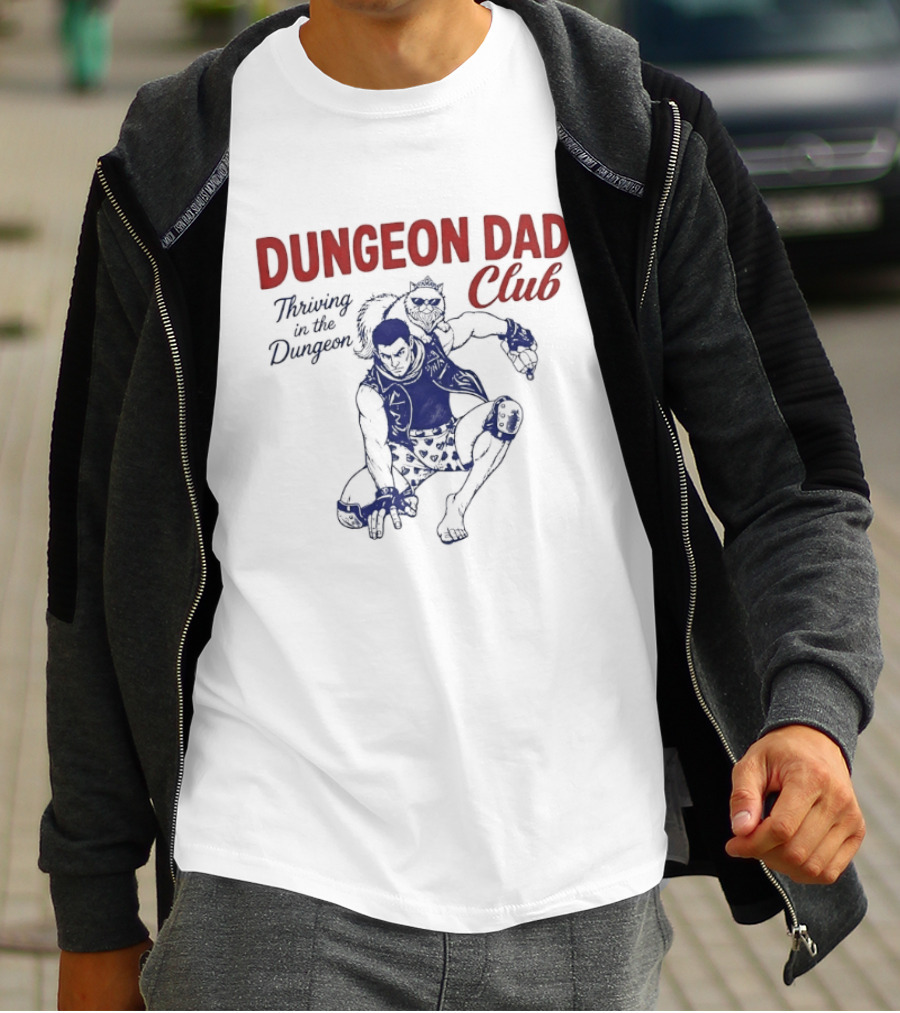 Dungeon Dad Club Thriving In The Dungeon Adventure T-Shirt