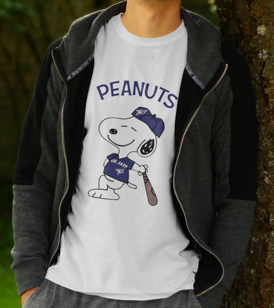 Toronto Blue Jays Peanuts Snoopy Baseball Fan T-Shirt