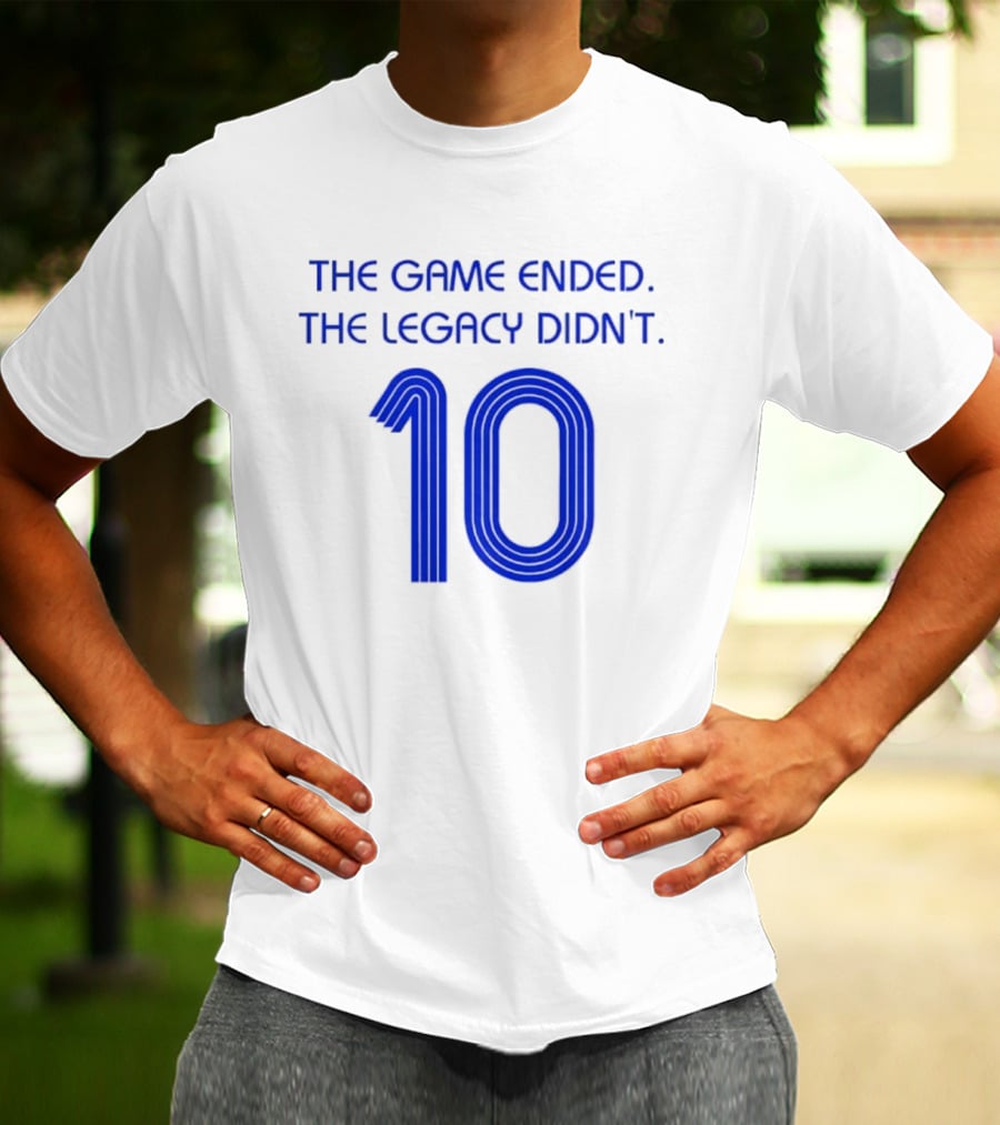 Zinedine Zidane France National Team 10 The Game Ended The Legacy Didn't T-Shirt