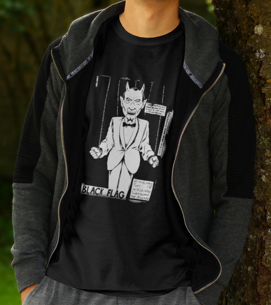 Raymond Pettibon Black Flag Devil Puppet T-Shirt