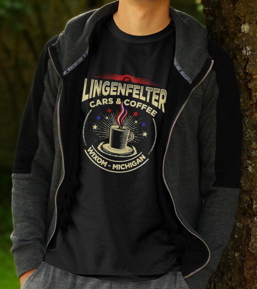 Lingenfelter Cars And Coffee Wixom Michigan Stars T-Shirt