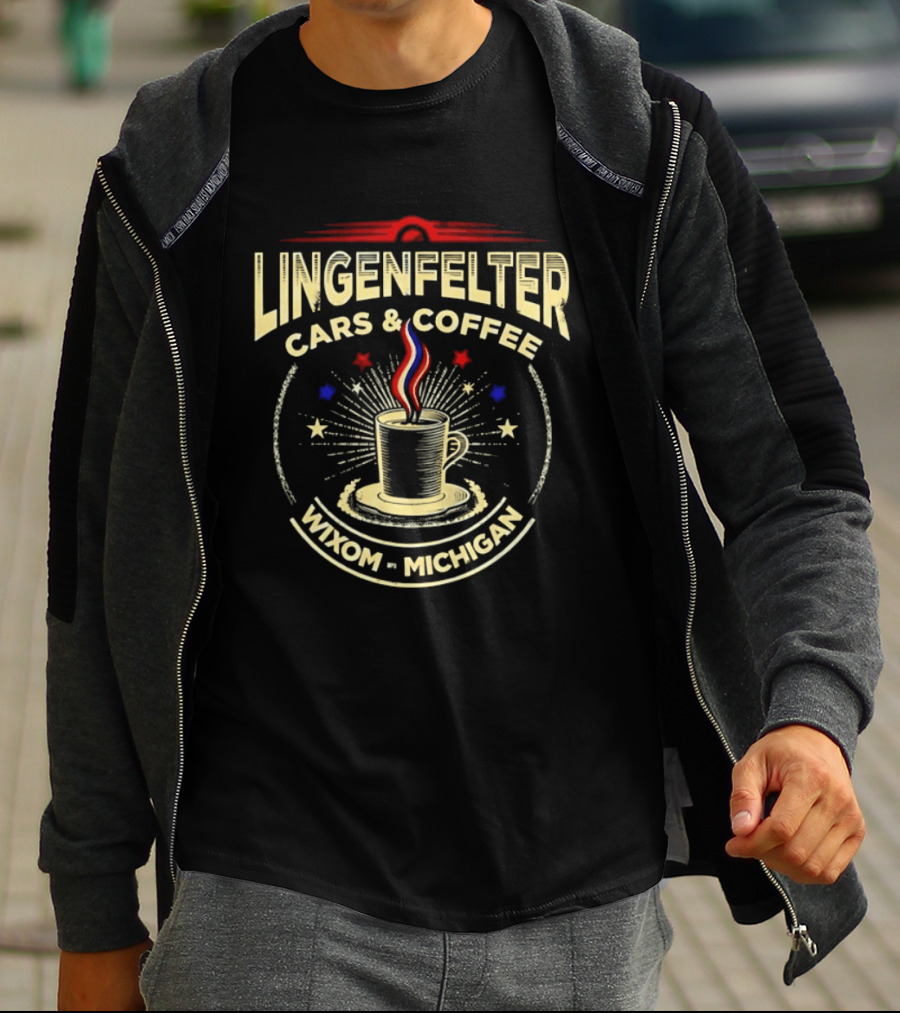 Lingenfelter Cars And Coffee Wixom Michigan Stars T-Shirt