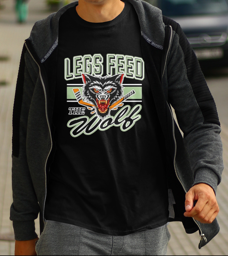Legs Feed The Wolf Chicago Wolves Hockey T-Shirt