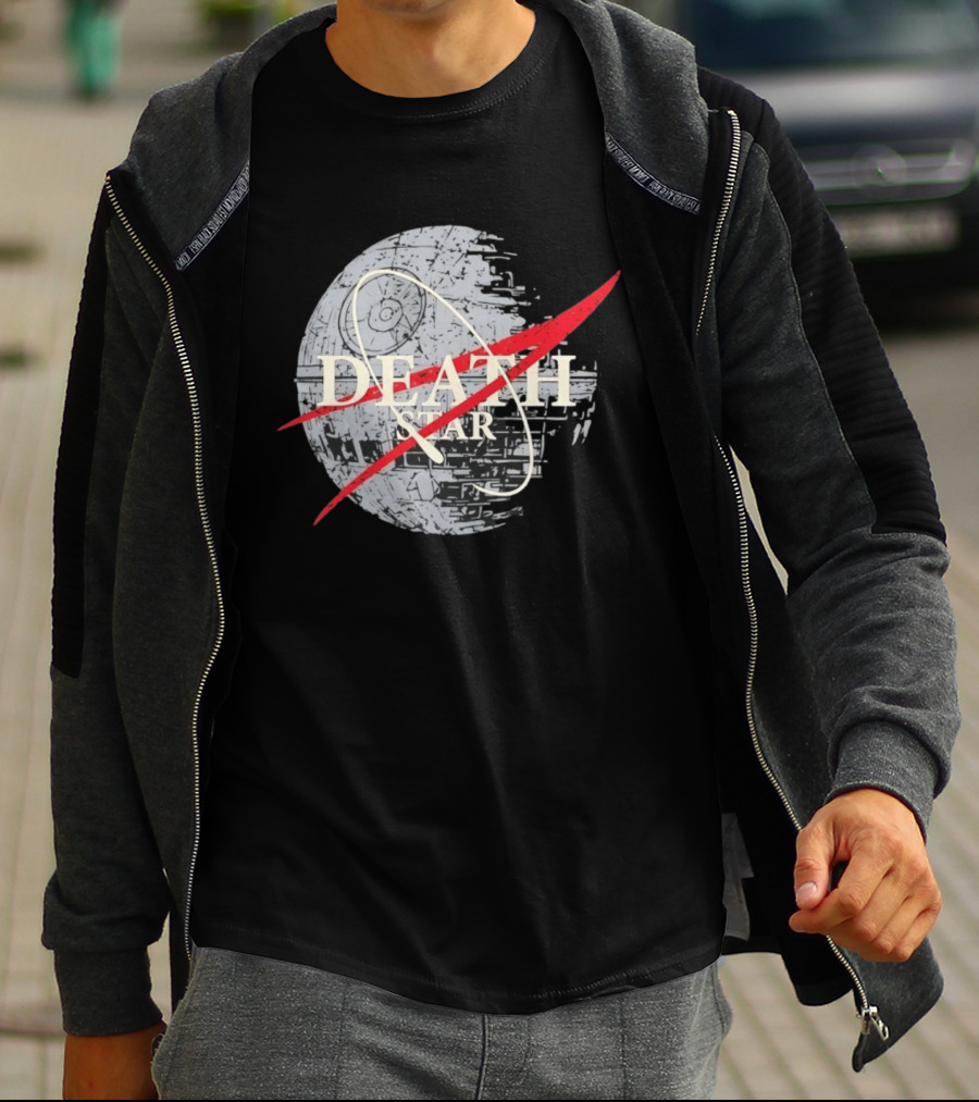 Death Star And The NASA T-Shirt