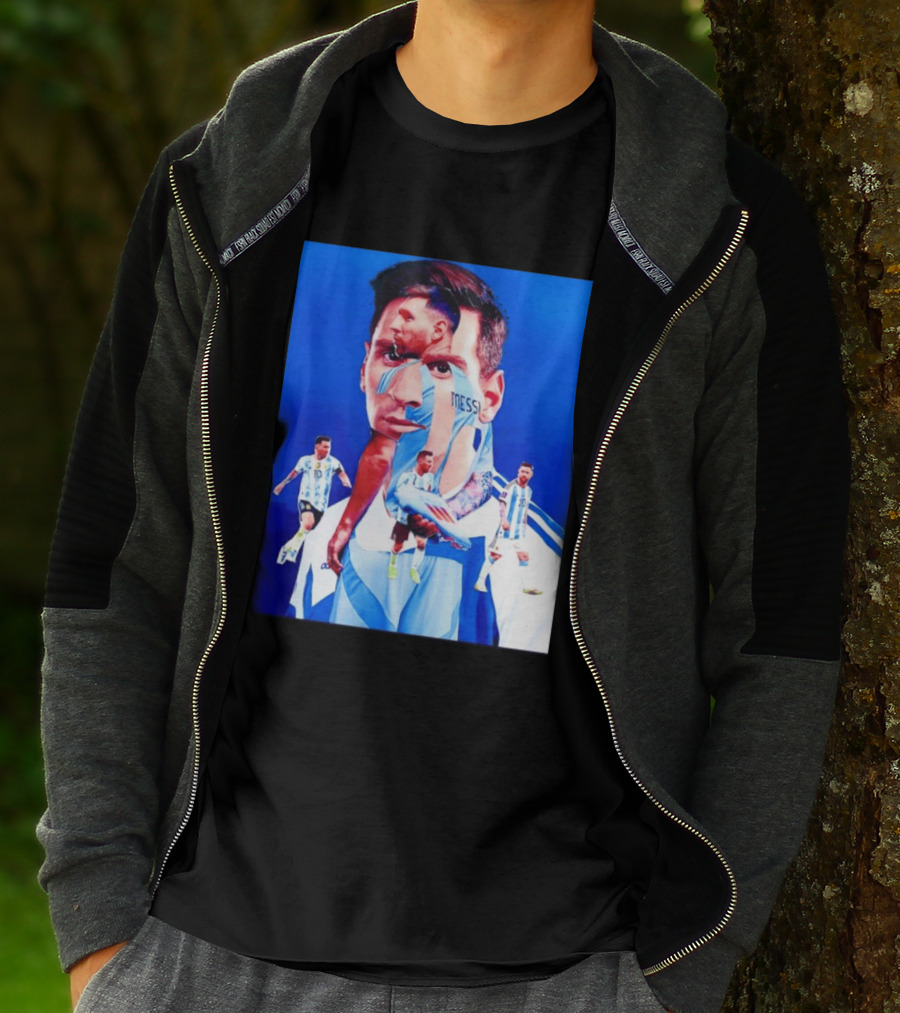 Messi Argentine Footballer Icon In Action T-Shirt