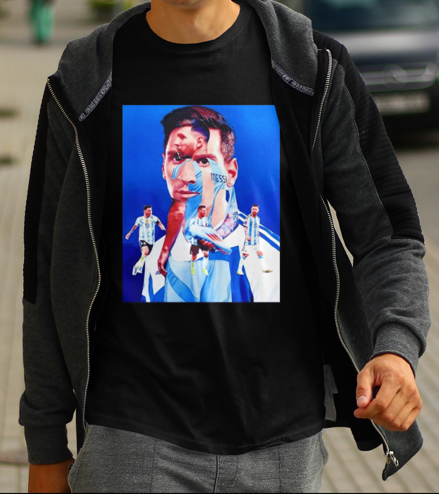 Messi Argentine Footballer Icon In Action T-Shirt