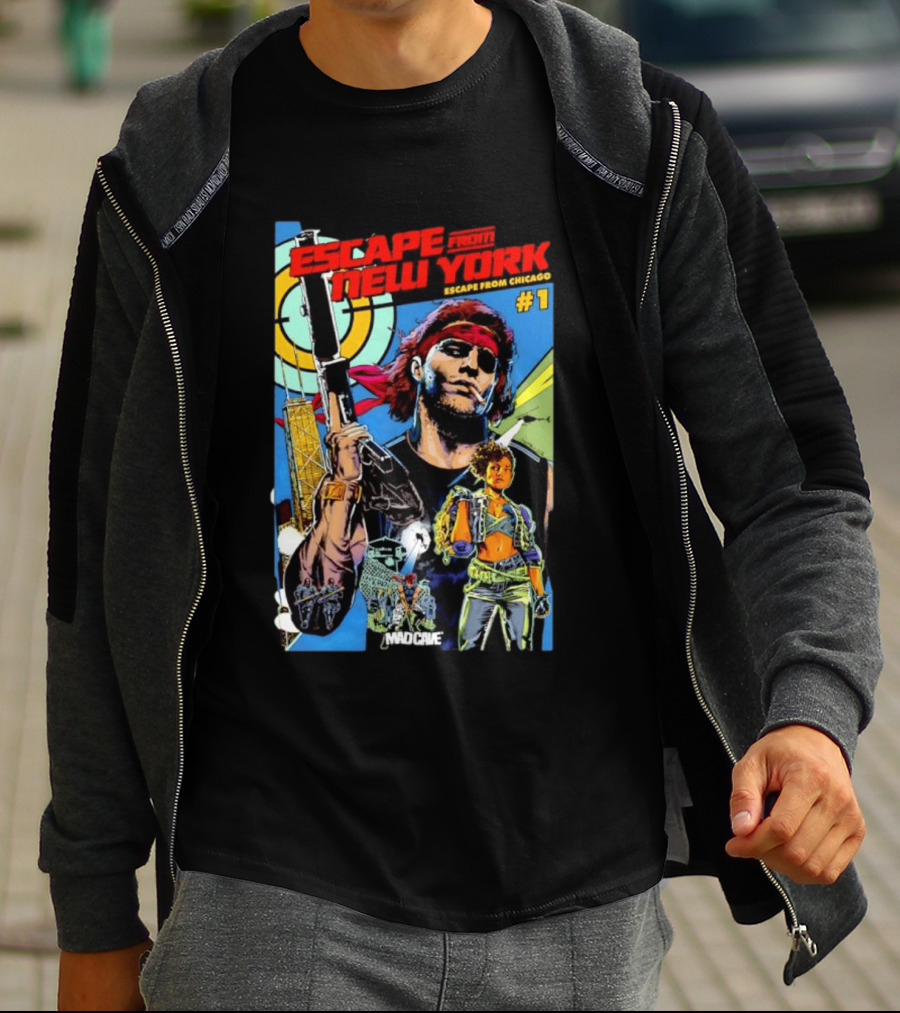 Escape From New York Escape From Chicago Comic Mad Cave Issue #1 T-Shirt