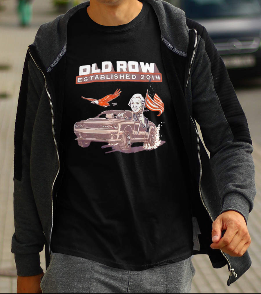 Old Row Established 2014 George Washington Challenger USA Flag Eagle T-Shirt
