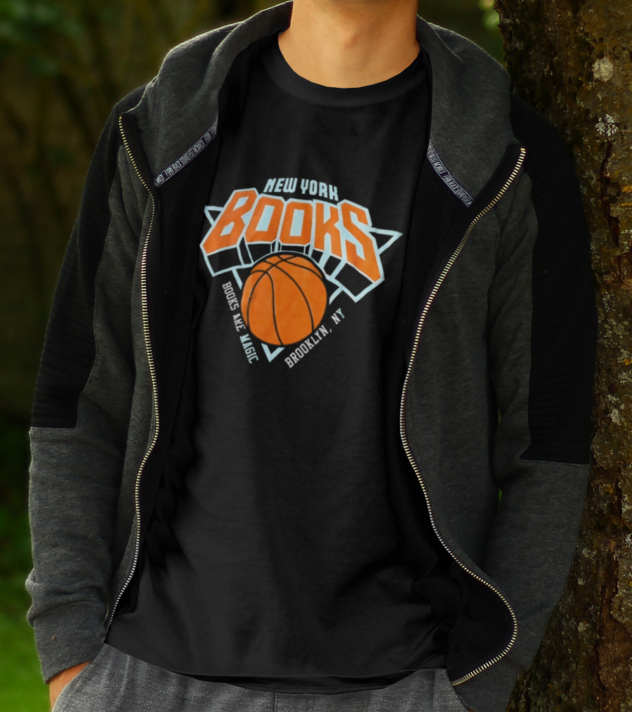 New York Books Are Magic Brooklyn NY Basketball T-Shirt