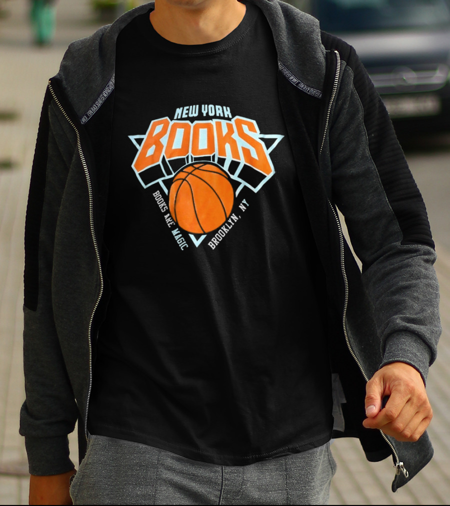 New York Books Are Magic Brooklyn NY Basketball T-Shirt