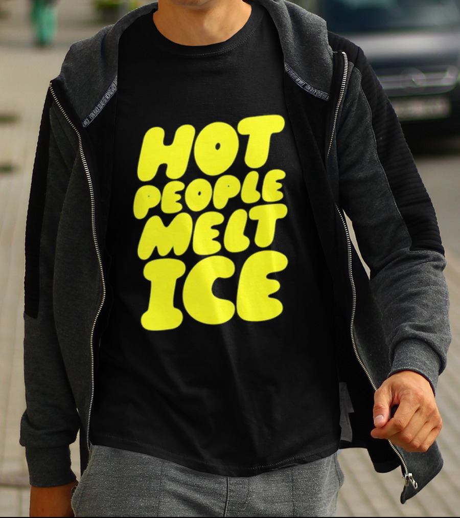 Hot People Melt Ice Bold Yellow T-Shirt