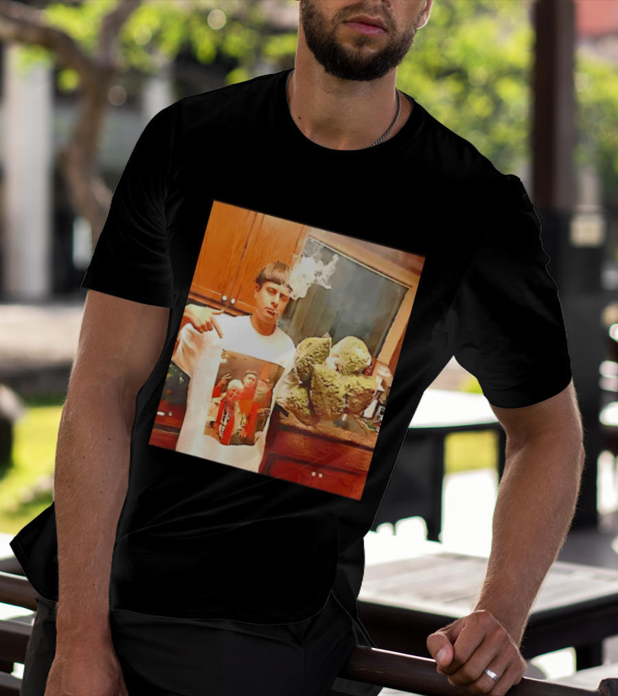 Oliver Tree Cannabis Oversized Buds And With Smoking Image T-Shirt