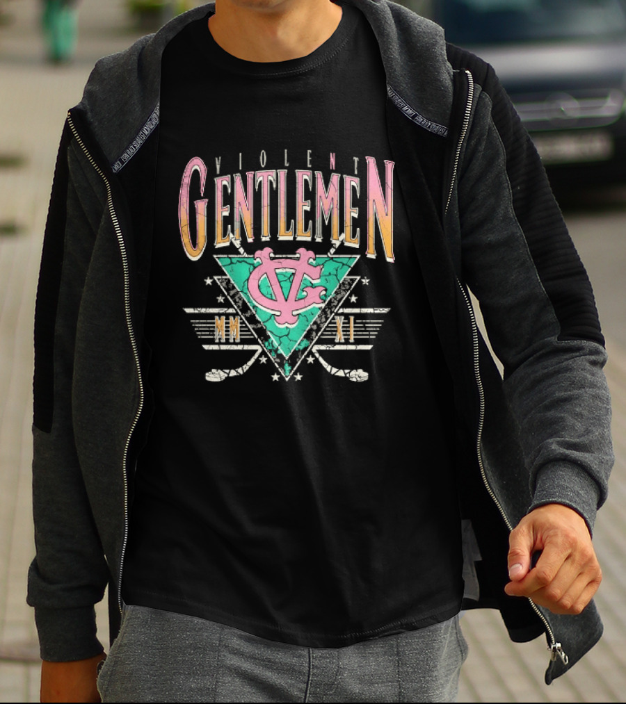 Violent Gentlemen MM XI Hockey VC Triangle Sticks T-Shirt