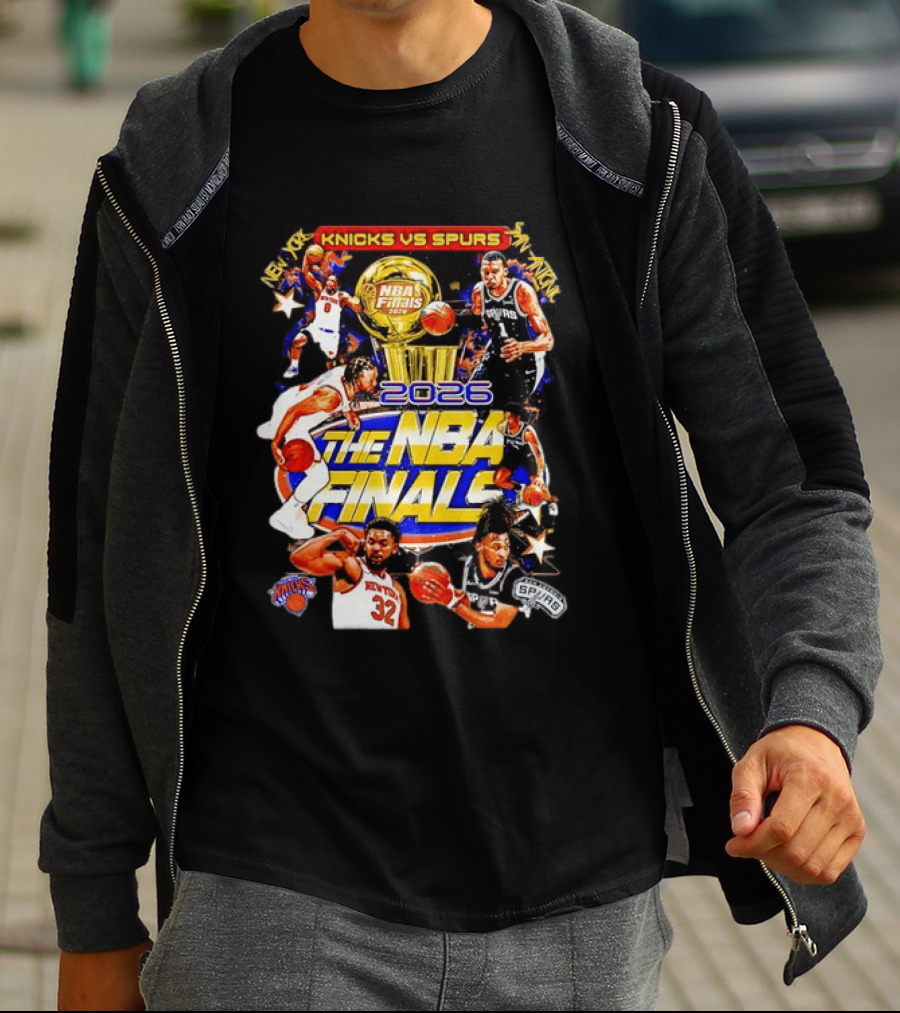 2026 NBA Finals Knicks Vs Spurs Jalen Brunson Victor Wembanyama New York San Antonio T-Shirt