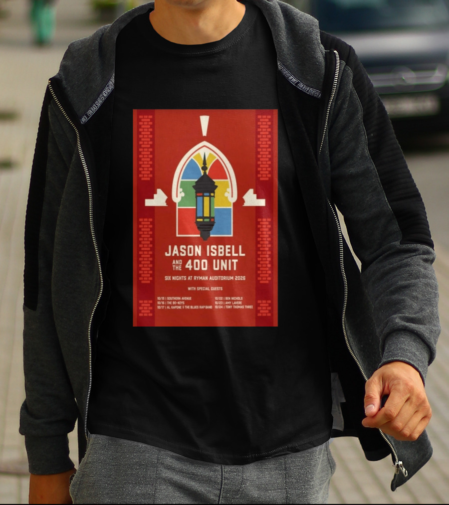 Jason Isbell And The 400 Unit Six Nights Ryman Auditorium 2026 With Special Guests T-Shirt