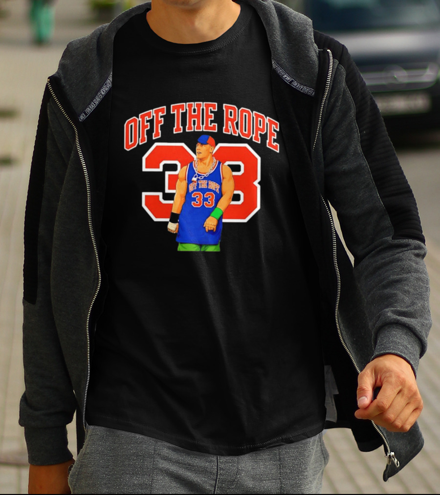 Wrestler Basketball Jersey Off The Rope 33 T-Shirt