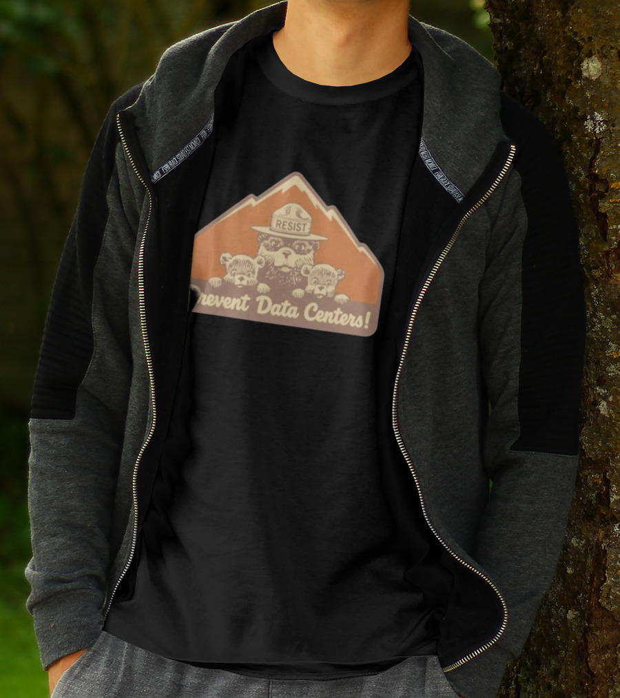 Resist Prevent Data Centers Bear Cubs Mountain T-Shirt