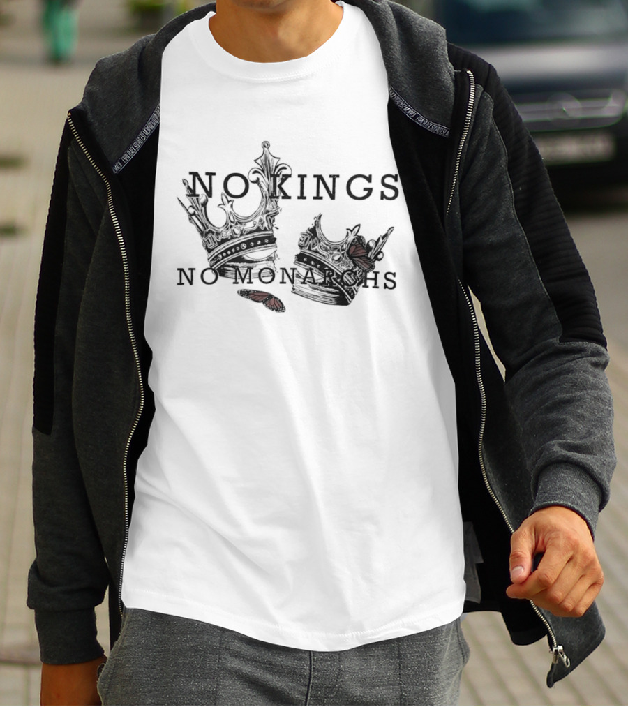 Broken Crowns Butterfly No Kings No Monarchs T-Shirt