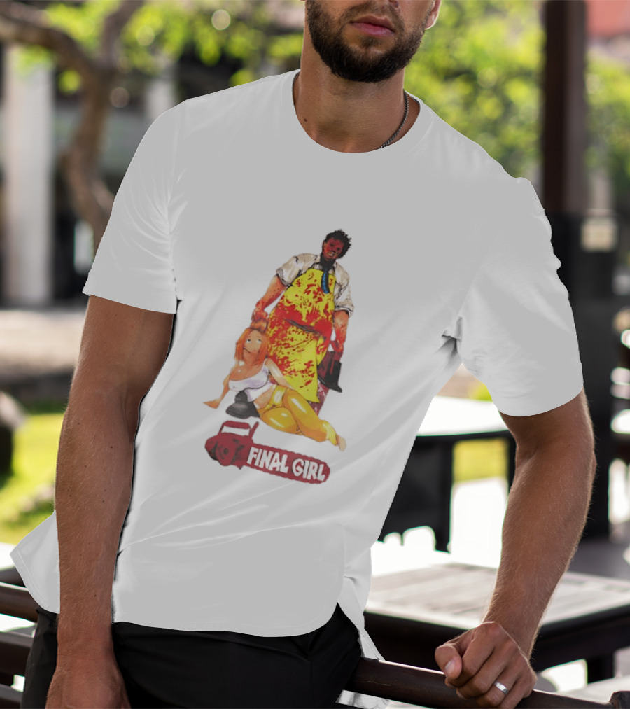 Texas Chain Saw Massacre Leatherface Final Girl Horror T-Shirt