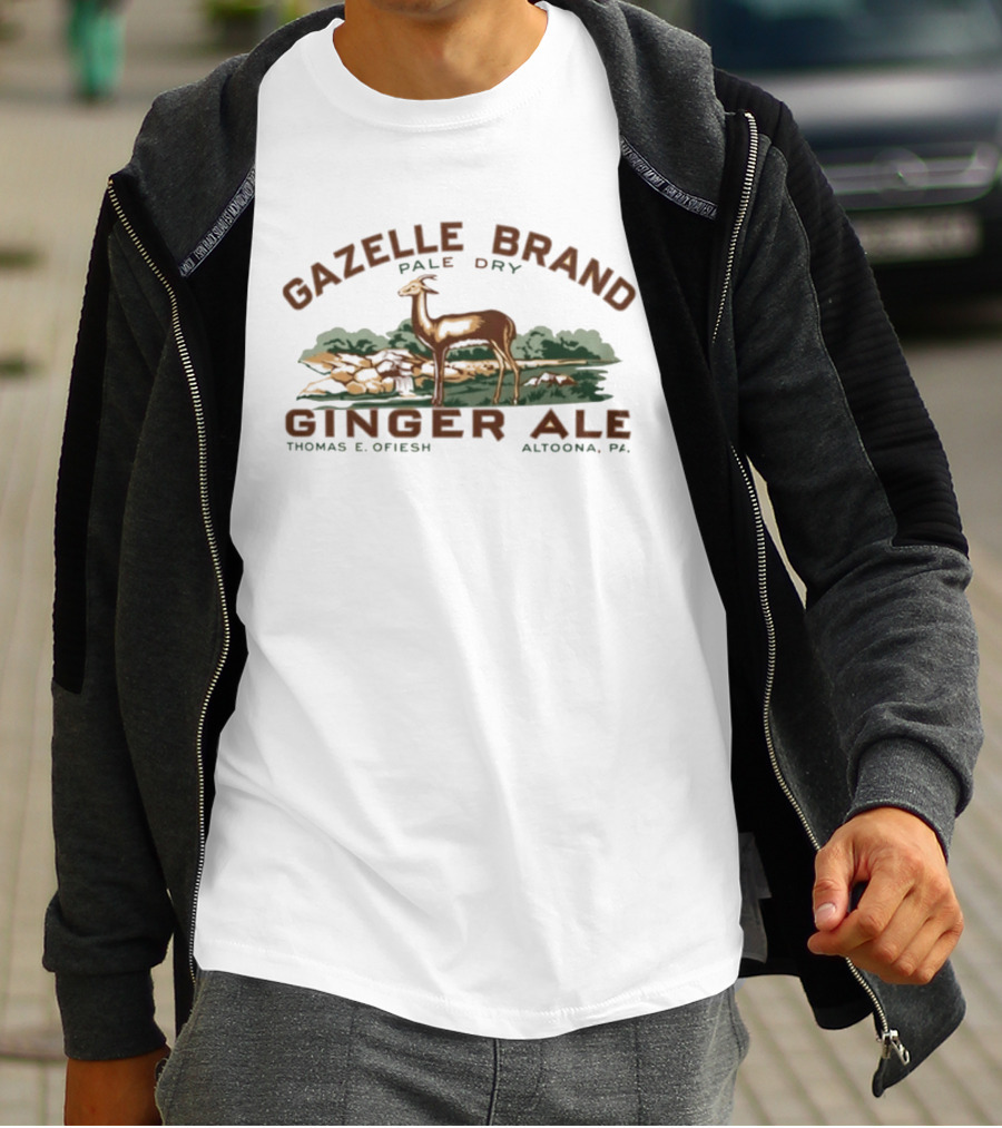Gazelle Brand Pale Dry Ginger Ale Thomas E Ofiesh Altoona Pa Gazelle T-Shirt