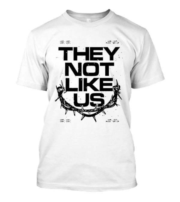 National Australia Tour They Not Like Us Barbed Wire T-Shirt