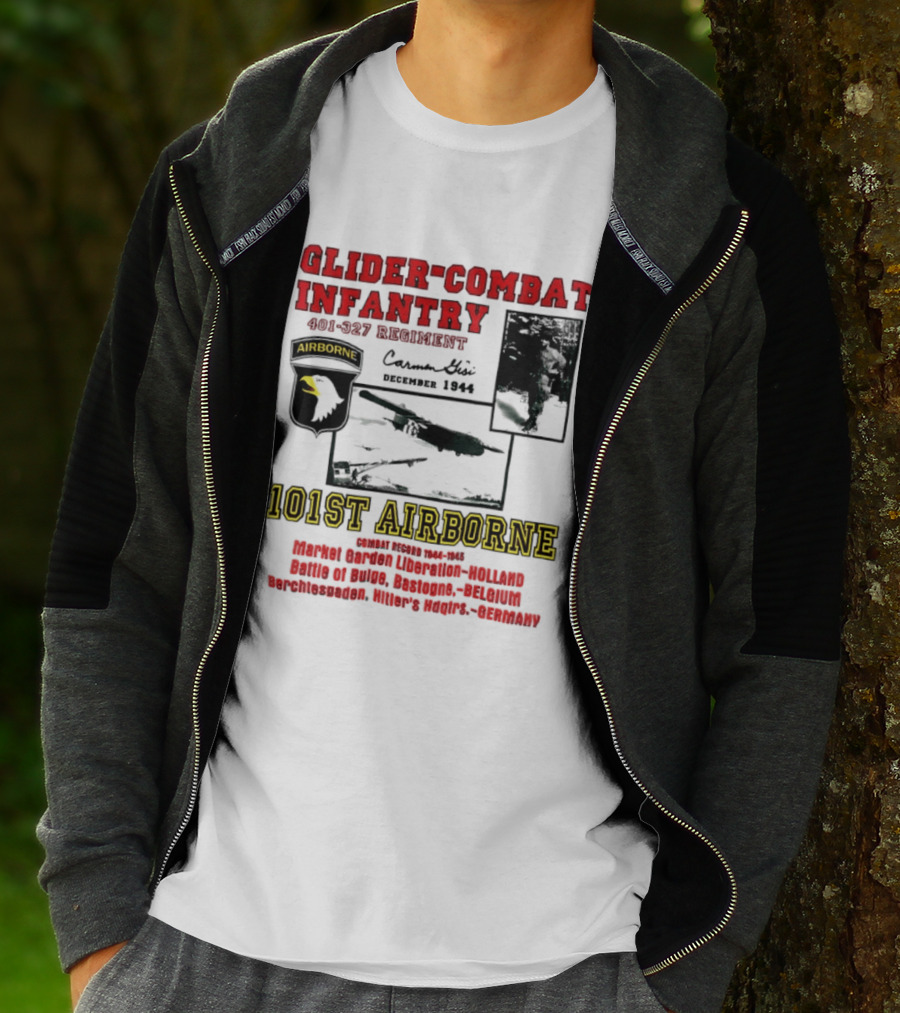 Glider Combat Infantry 401 327 Regiment 101st Airborne Market Garden Arnhem September 1944 T-Shirt