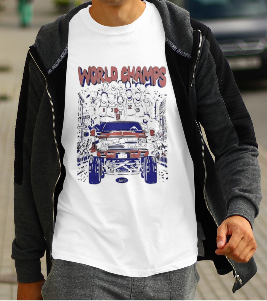 New York Knicks World Champs 2026 Celebration Parade Truck T-Shirt