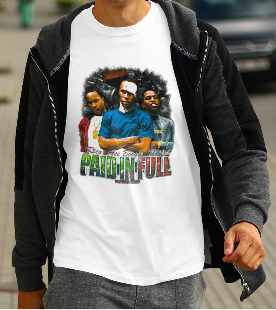Rico Ace Boogie Mitch Paid In Full Harlem 1986 Iconic Movie T-Shirt
