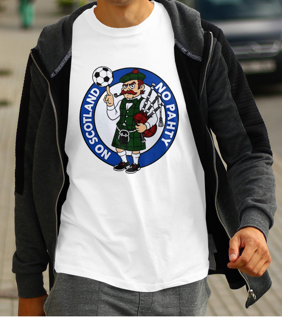 Scottish Football No Scotland No Pahty Bagpipes Soccer Fun T-Shirt
