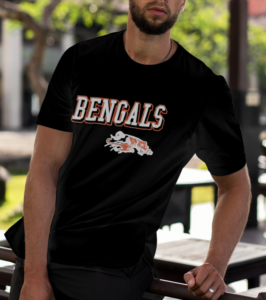 Bengals Cincinnati Black Tiger T-Shirt